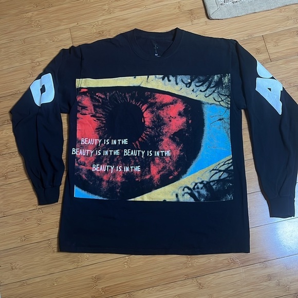 Travis Scott Eye Long Sleeve Astroworld FW19 Tee Shirt medium - Picture 3 of 8